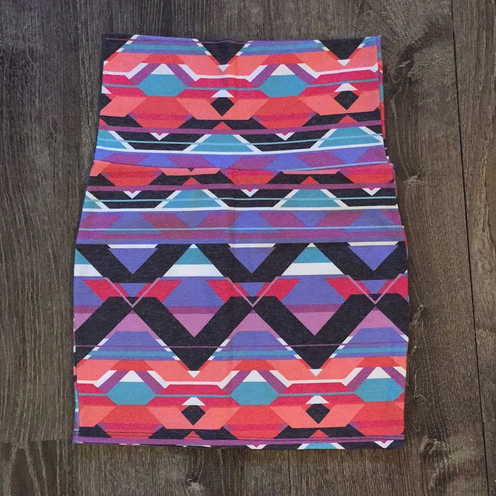 Nollie Aztec Multi Color Knit Skirt